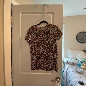 Pink leopard shirt